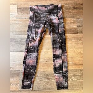 lululemon athletica Black and Pink Leggings